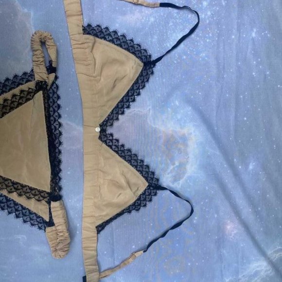 UNDREST 100% SILK AND LACE PALE PINK SET - Picture 2 of 5